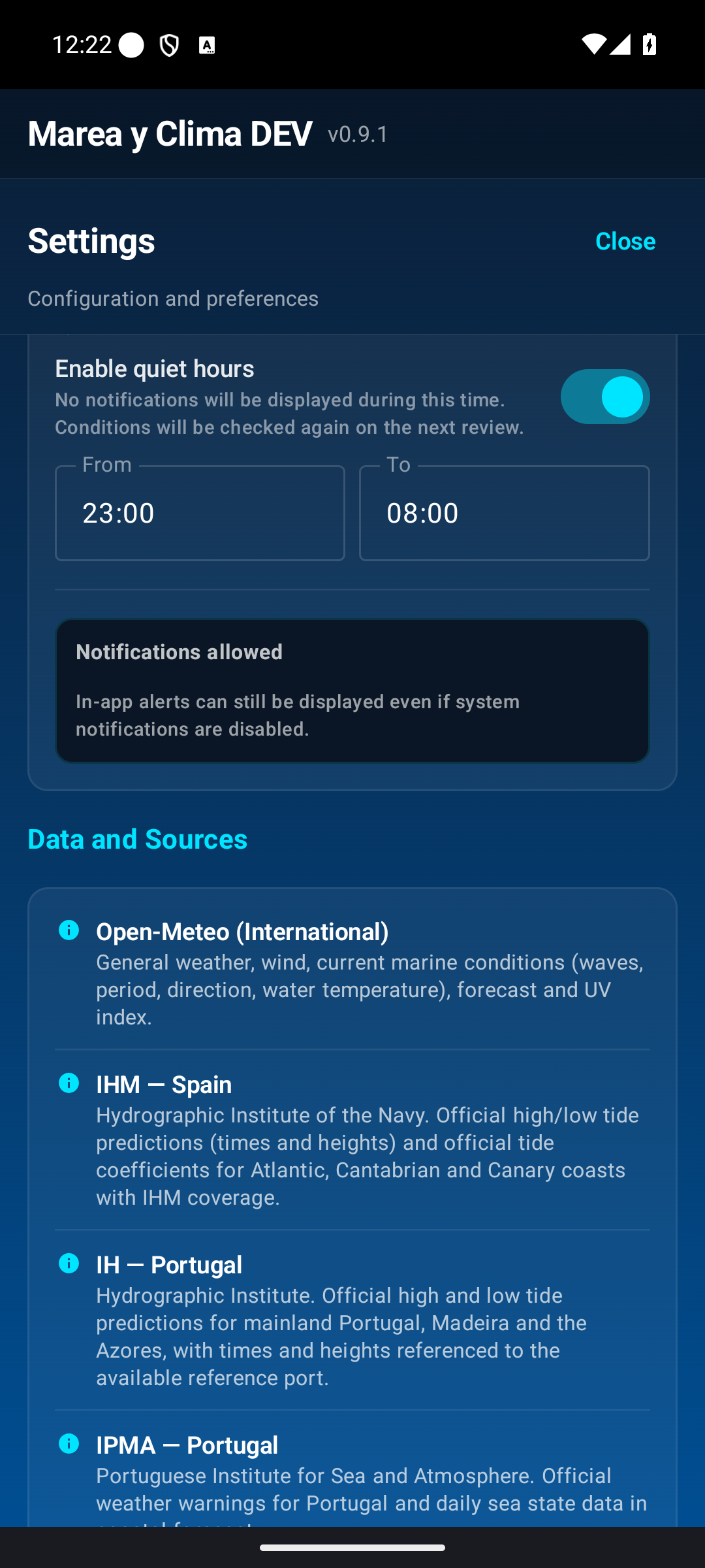 Data and sources.