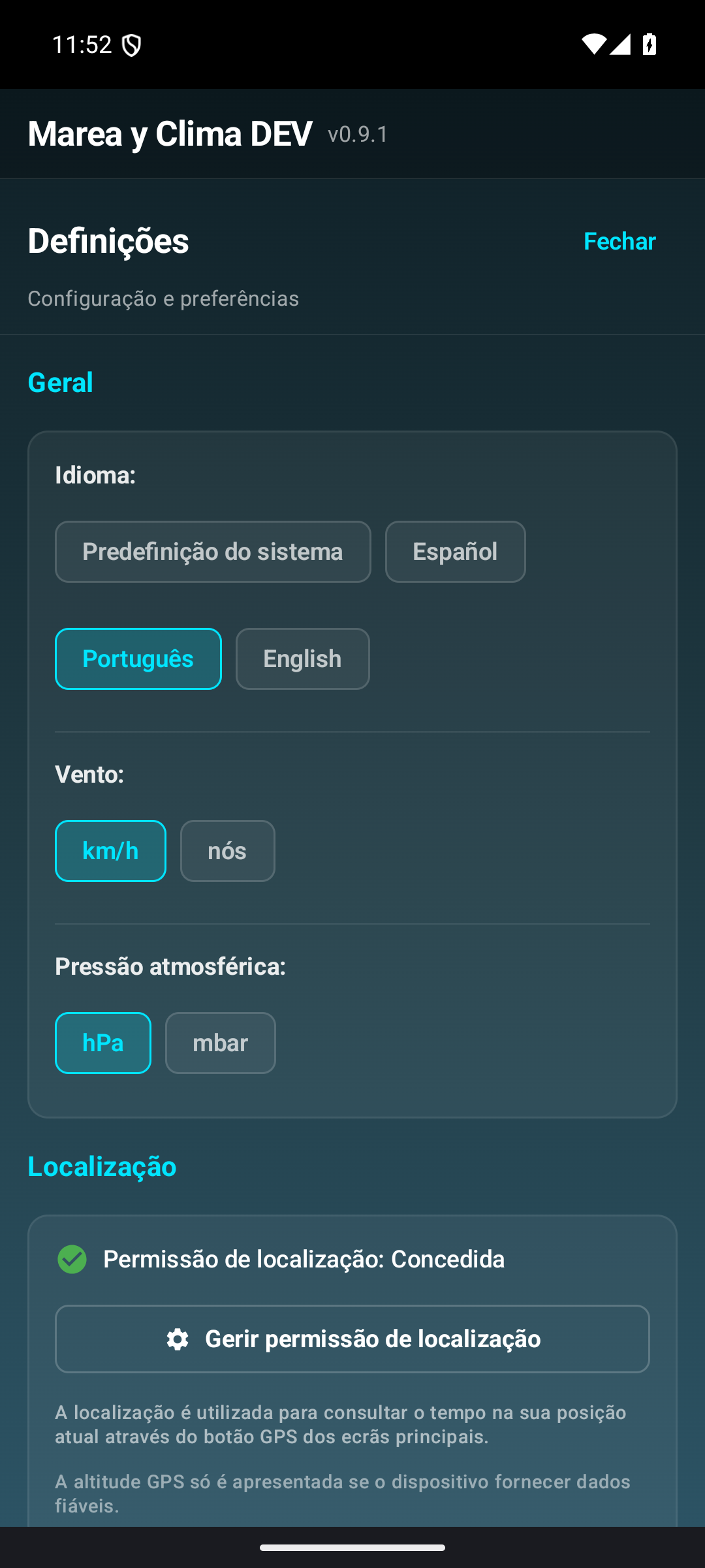 Definições gerais.