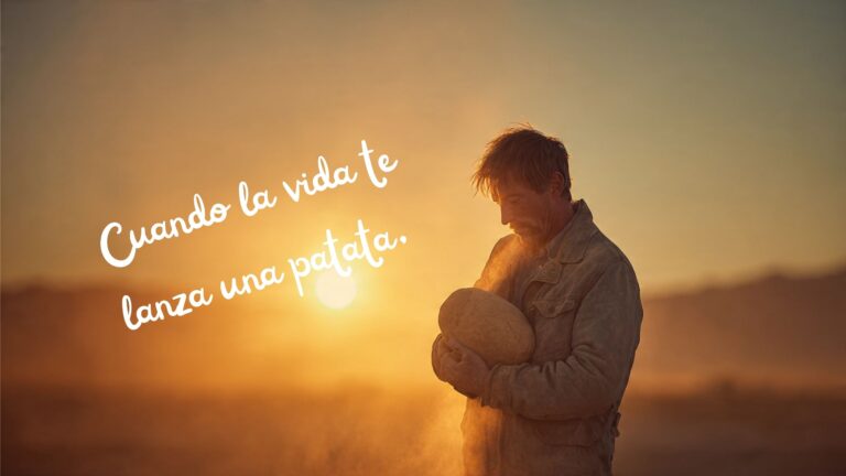 Cuando la vida te lanza una patata, haz puré y sonríe🥔✨